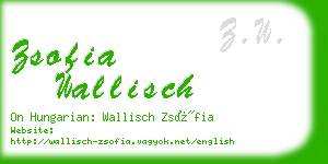 zsofia wallisch business card
